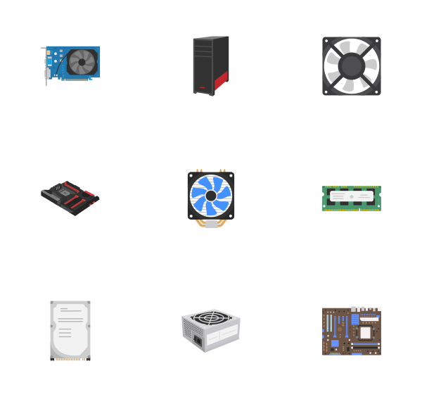 计算机组件图标