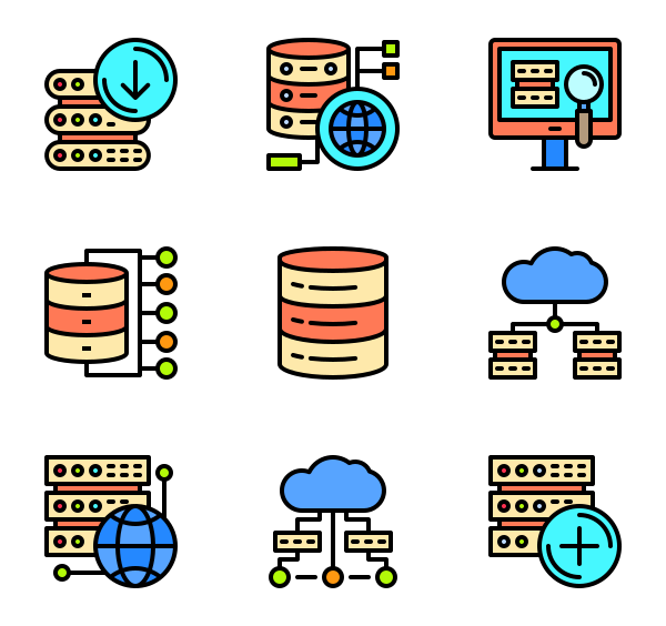网络和数据库图标