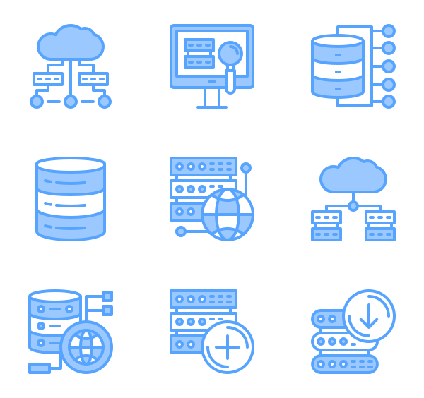 网络和数据库图标