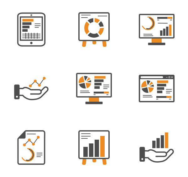 图表分析图标