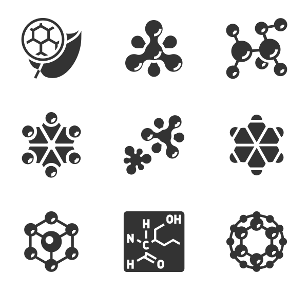 化学分子图标