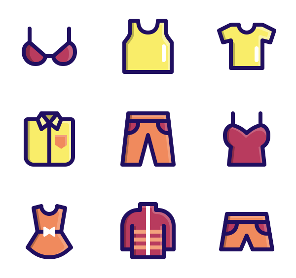 服装系列图标