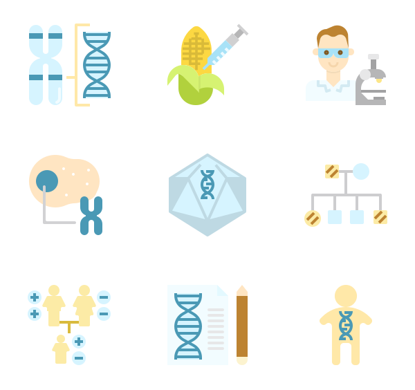 遗传学图标