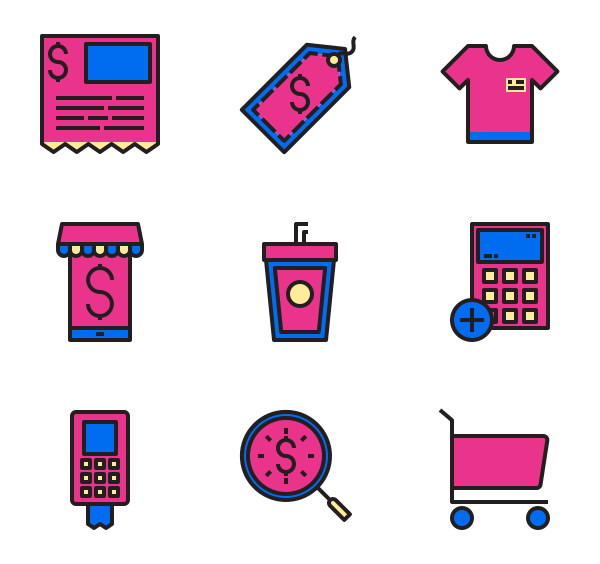 购物和电子商务图标