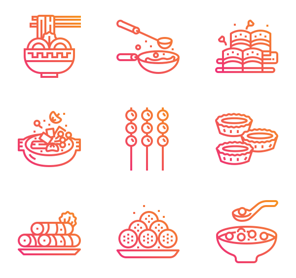 中国食品图标