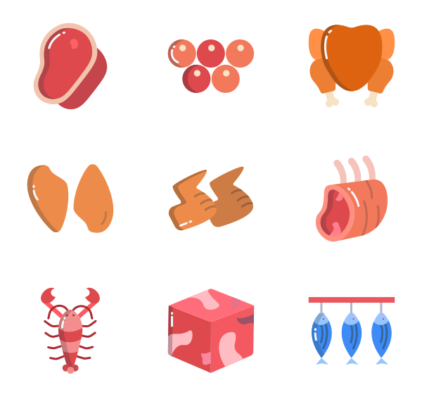 肉类食材图标
