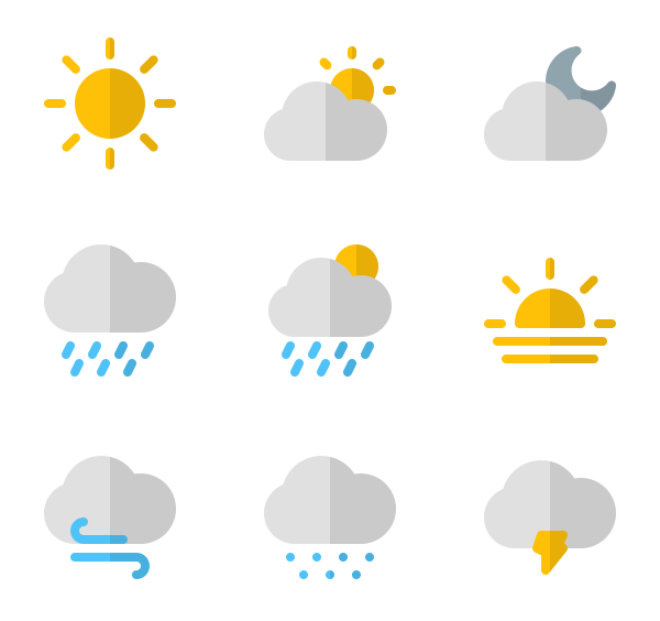 天气预报图标