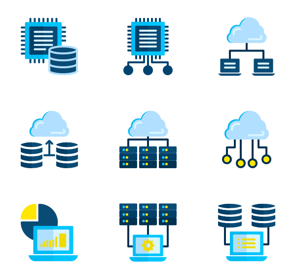 数据库和服务器图标