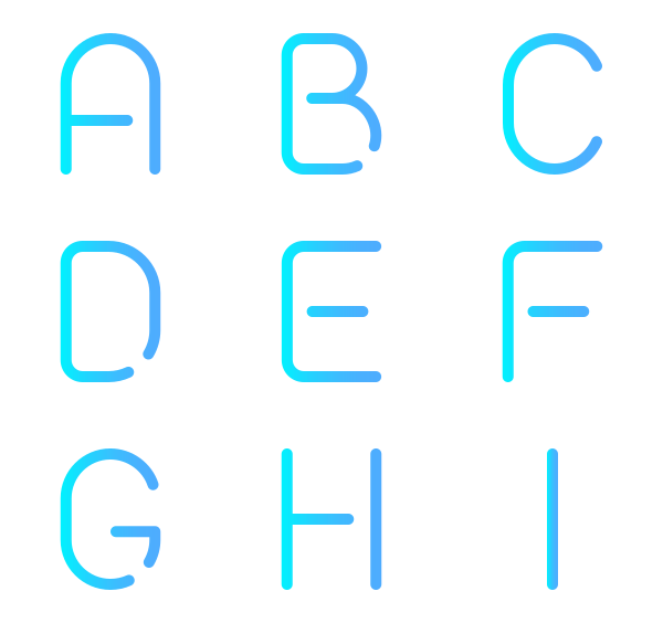 字母字母图标