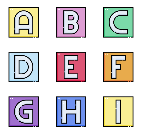 字母字母图标